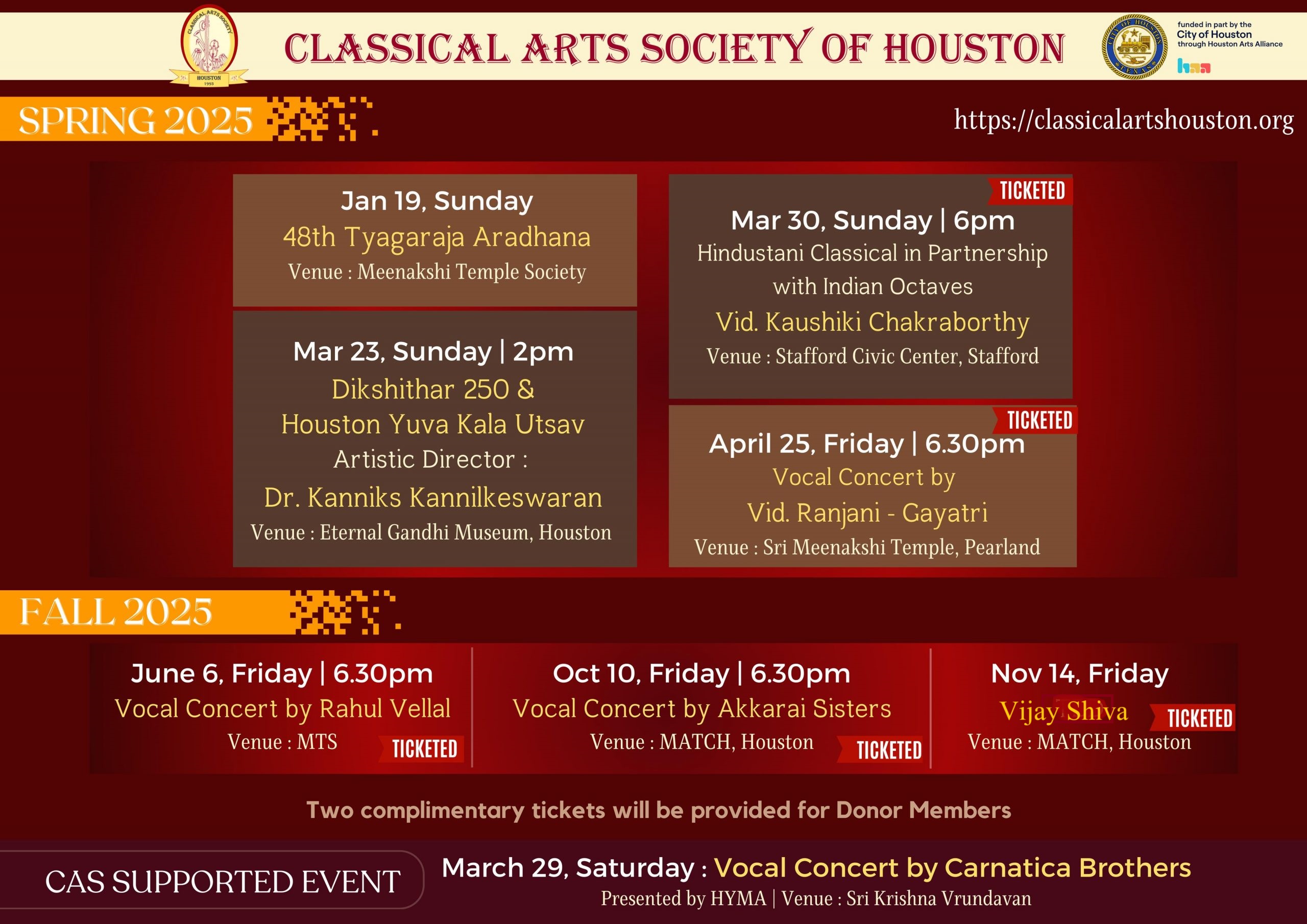 Line Up Classical Arts